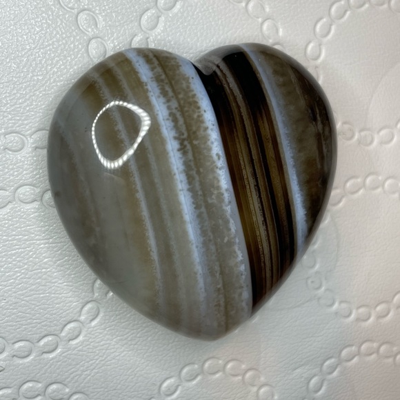 Black Agate Heart - Picture 3 of 4